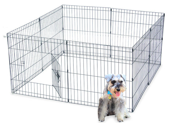 الكلب شبكة الفولاذ المقاوم للصدأ مربع روضة قفص السياج 8 لوحة 42 بوصة طويل القامة